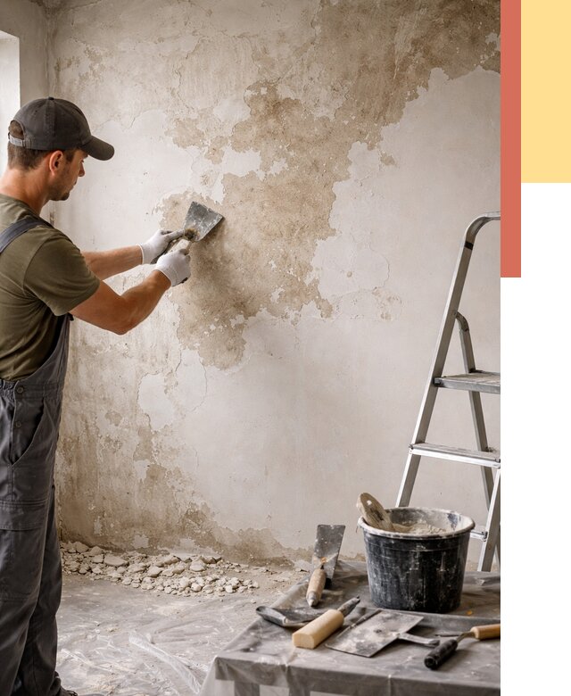 Снятие старой шпаклевки в Каспийске от 1883 руб. — быстро и недорого | ОТДЕЛОЧНИК-Ксп