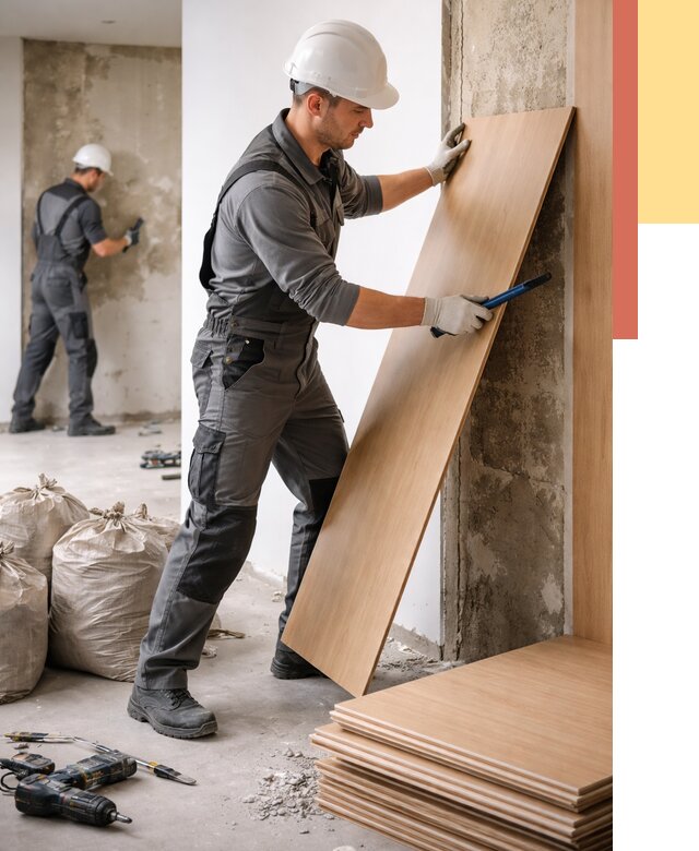 Демонтаж стеновых панелей в Каспийске от 3563 руб. за м² быстро и недорого | ОТДЕЛОЧНИК-Ксп