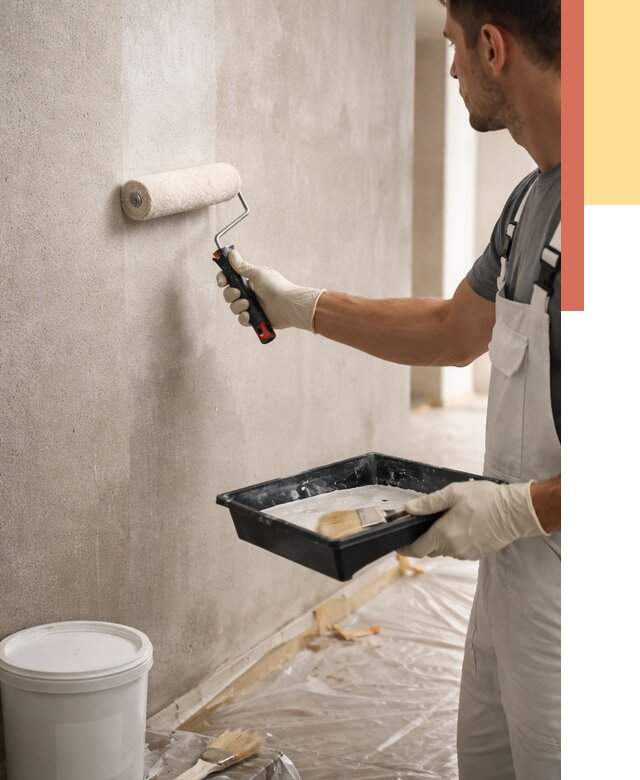 Грунтовка стен в Каспийске от 2240 руб. м2 — быстро, недорого, с материалом | ОТДЕЛОЧНИК-Ксп