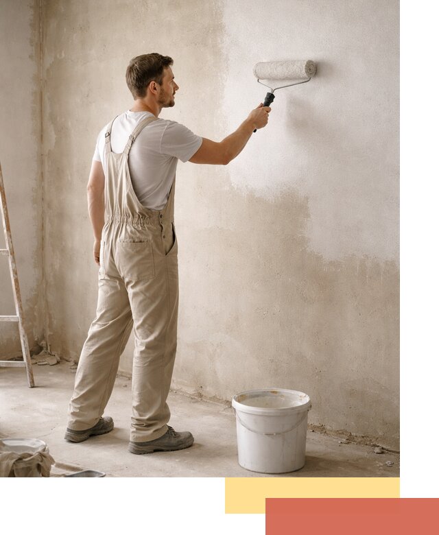 Грунтовка стен под отделку в Каспийске профессиональным раствором