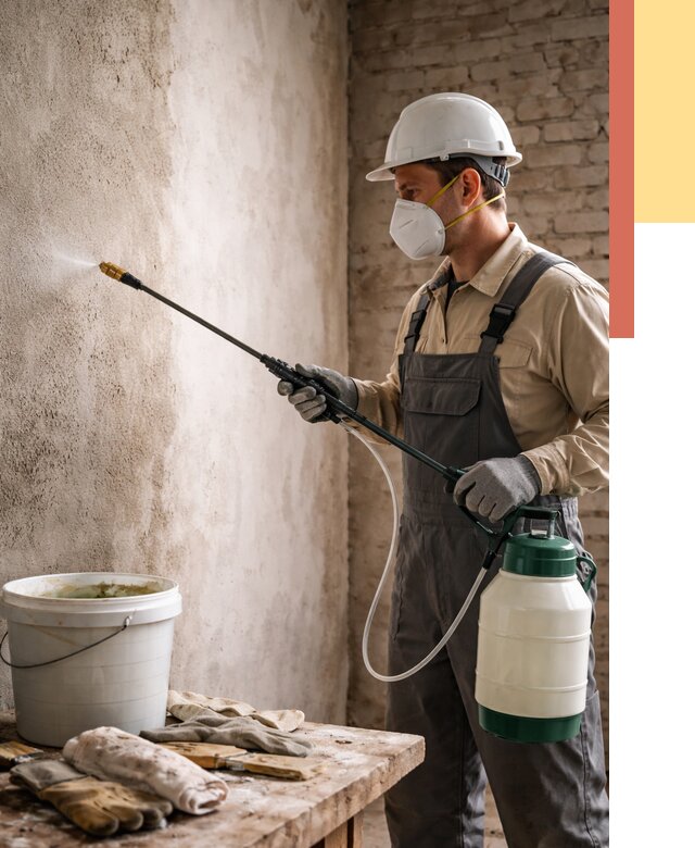 Антисептическая обработка стен в Каспийске от 1222 руб. — быстро и недорого | ОТДЕЛОЧНИК-Ксп