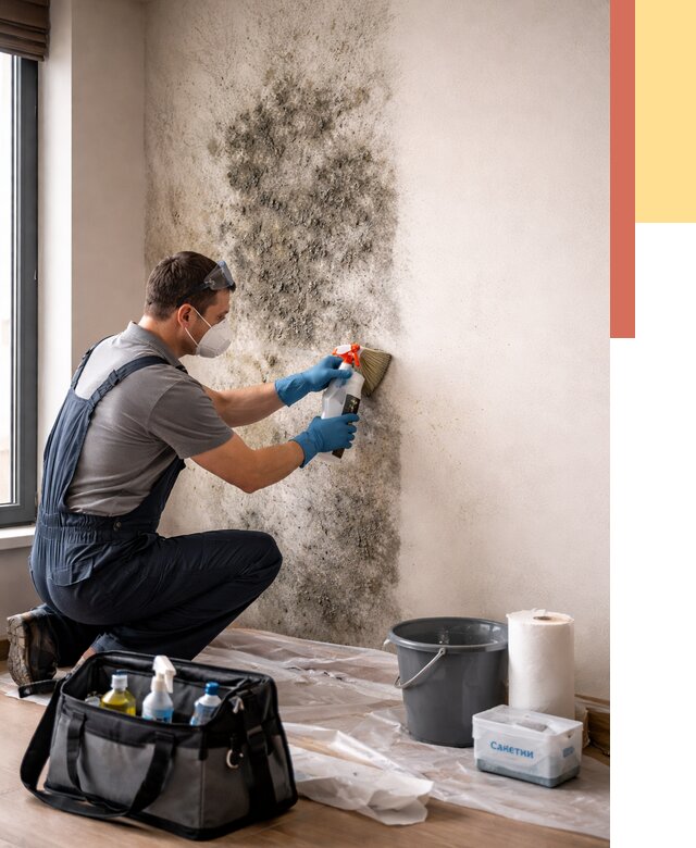 Удаление плесени со стен в Каспийске от 2189 руб. — быстро и недорого | ОТДЕЛОЧНИК-Ксп