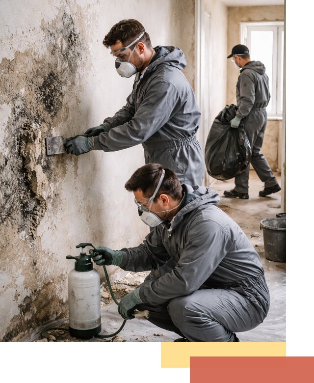 Удаление плесени со стен профессионально в Каспийске