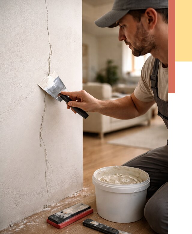 Заделка трещин и сколов в Каспийске от 2494 руб. — быстро и недорого | ОТДЕЛОЧНИК-Ксп