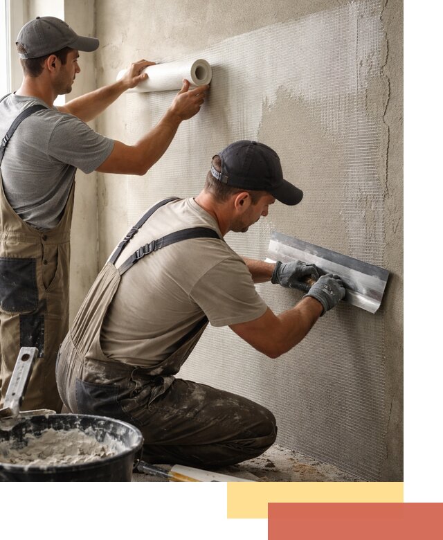 Армирование стен стеклосеткой в Каспийске для прочной отделки