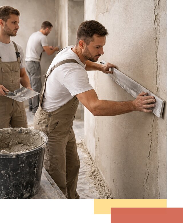 Штукатурка стен без маяков в Каспийске быстро и качественно