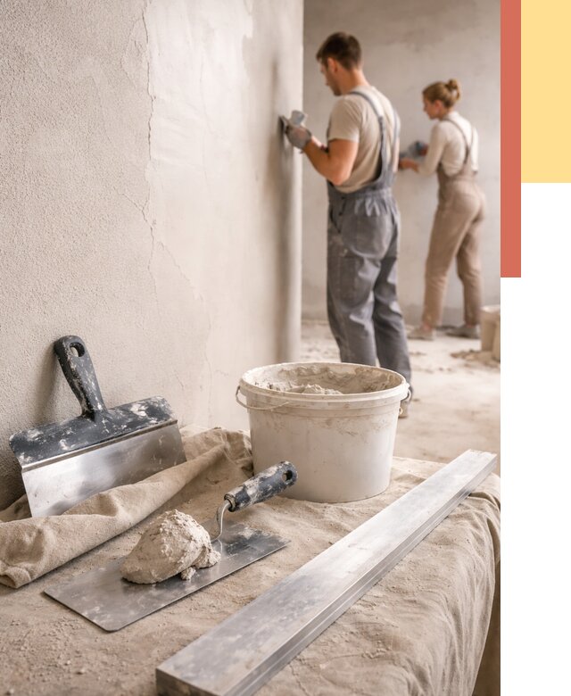 Штукатурка стен гипсовая в Каспийске от 4581 руб/м2 — быстро и недорого | ОТДЕЛОЧНИК-Ксп