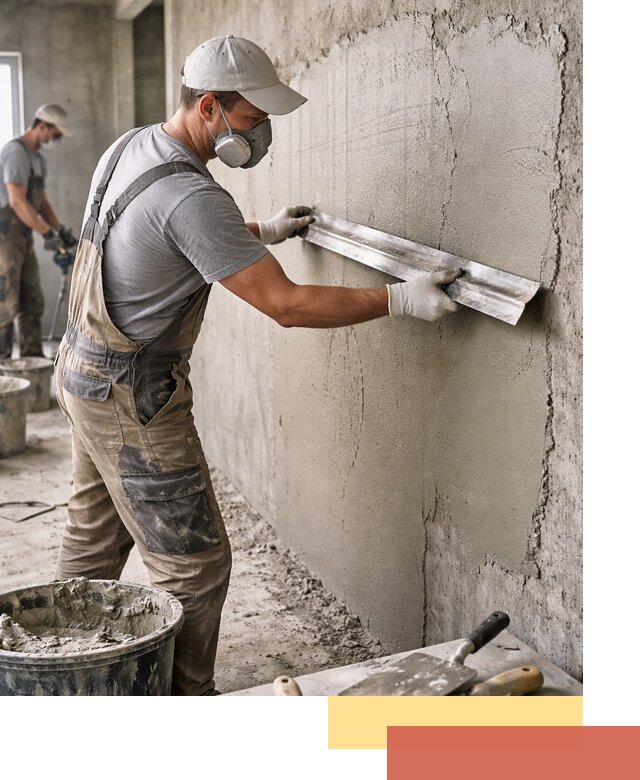 Штукатурка бетонных стен в Каспийске качественно и долговечно