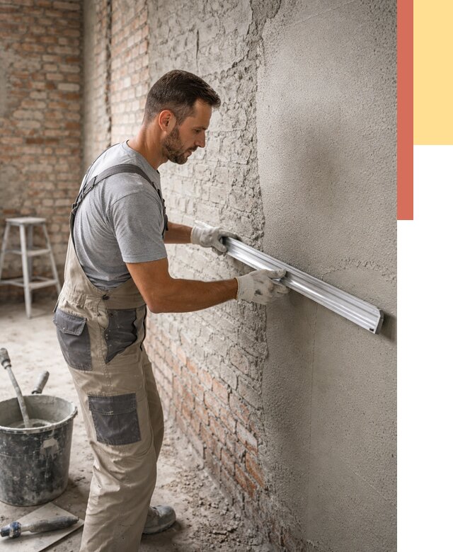 Штукатурка кирпичных стен в Каспийске от 4581 руб/м2 — быстро и недорого | ОТДЕЛОЧНИК-Ксп