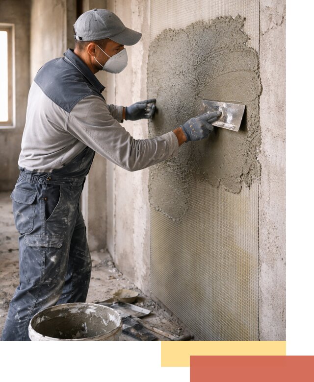 Штукатурка стен по сетке в Каспийске под ключ качественно и быстро