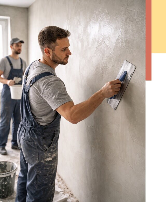 Глянцевание штукатурки стен в Каспийске от 7636 руб. — услуги и затирка | ОТДЕЛОЧНИК-Ксп