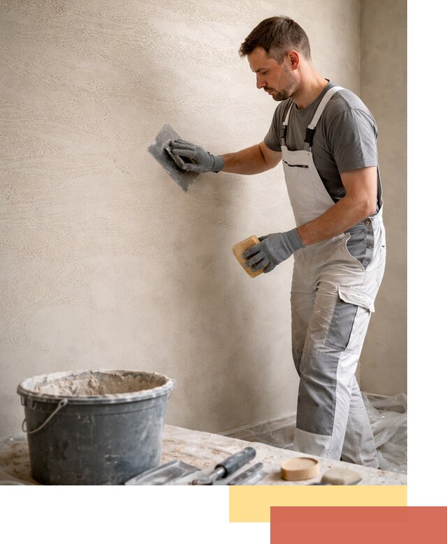 Декоративная штукатурка травертин в Каспийске для стен и потолков