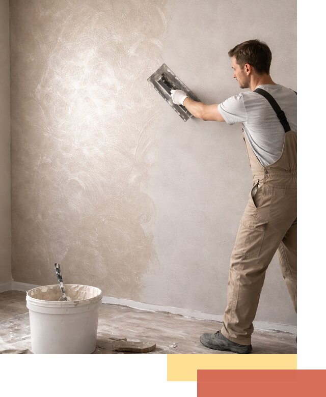 Декоративная штукатурка «Мокрый шелк» под ключ в Каспийске