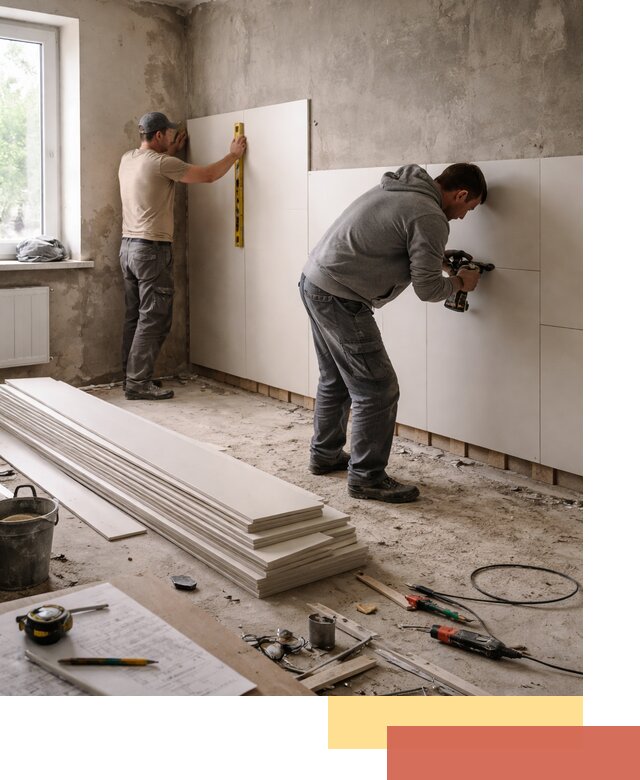 Монтаж ПВХ панелей на стены в Каспийске качественно и быстро