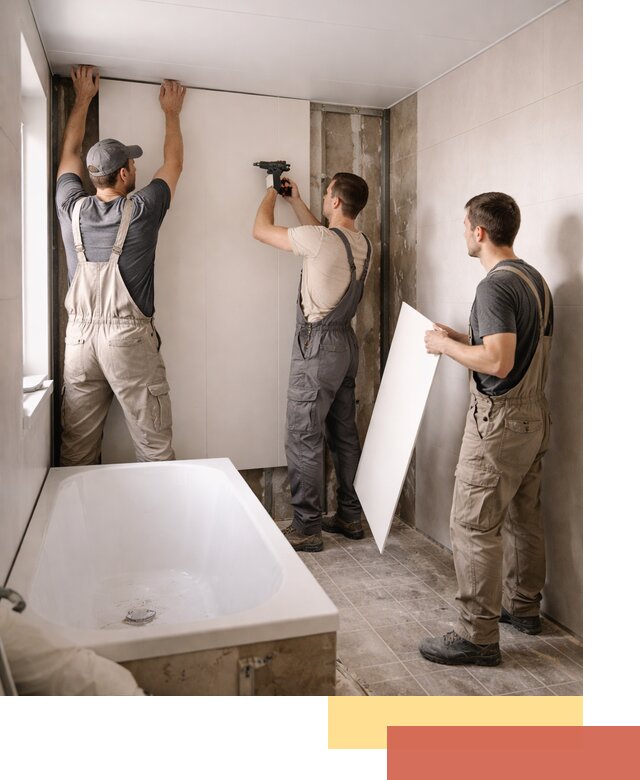 Отделка ванной панели ПВХ профессионально в Каспийске