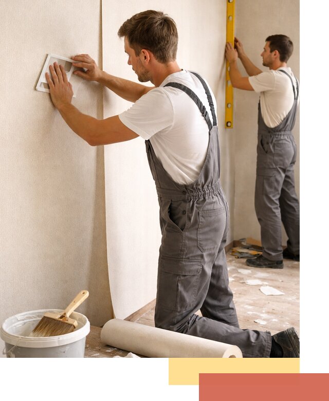 Поклейка бумажных обоев в Каспийске качественно и недорого