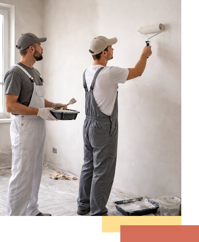 Покраска стен водоэмульсионной краской в Каспийске