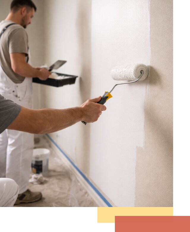 Покраска стен акриловой краской профессионально в Каспийске