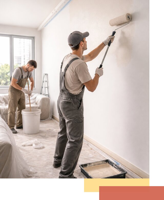 Покраска стен в офисе в Каспийске — быстрый и качественный ремонт