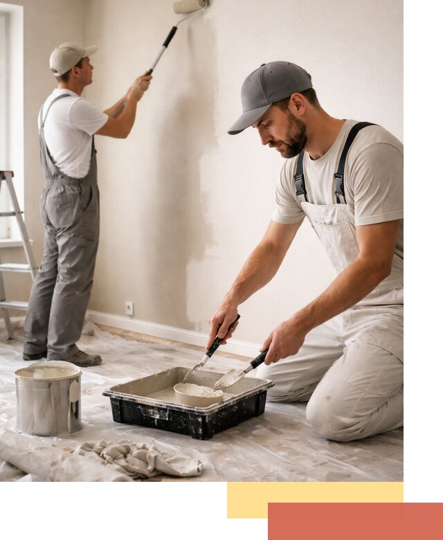 Покраска стен в квартире в Каспийске — профессионально и аккуратно