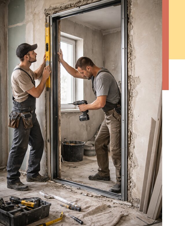 Закладка дверного проема в Каспийске от 3563 руб. — быстро и недорого | ОТДЕЛОЧНИК-Ксп