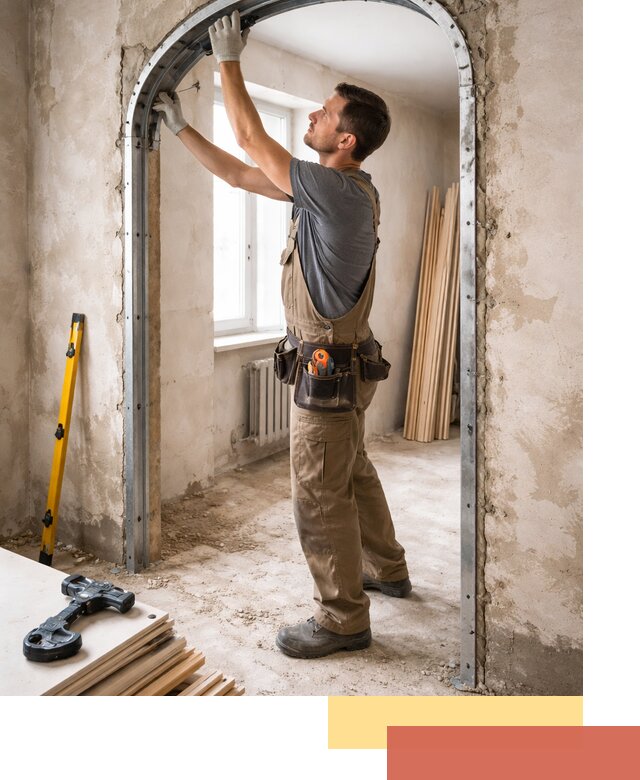 Устройство арочного проема в Каспийске под ключ