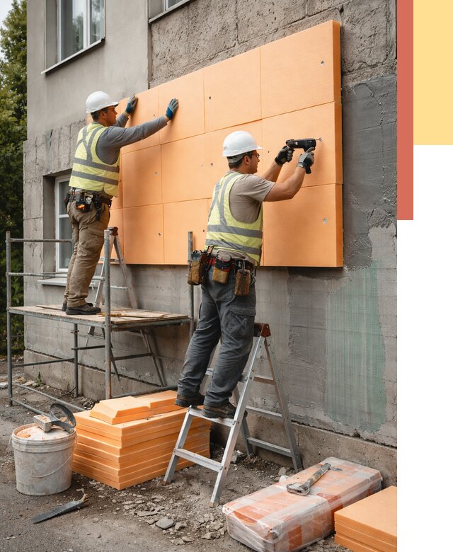 Утепление стен пеноплексом в Каспийске от 1883 руб./м2 — быстро и недорого | ОТДЕЛОЧНИК-Ксп