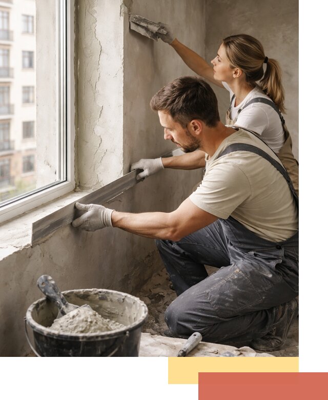 Штукатурка откосов дверей и окон профессионально в Каспийске