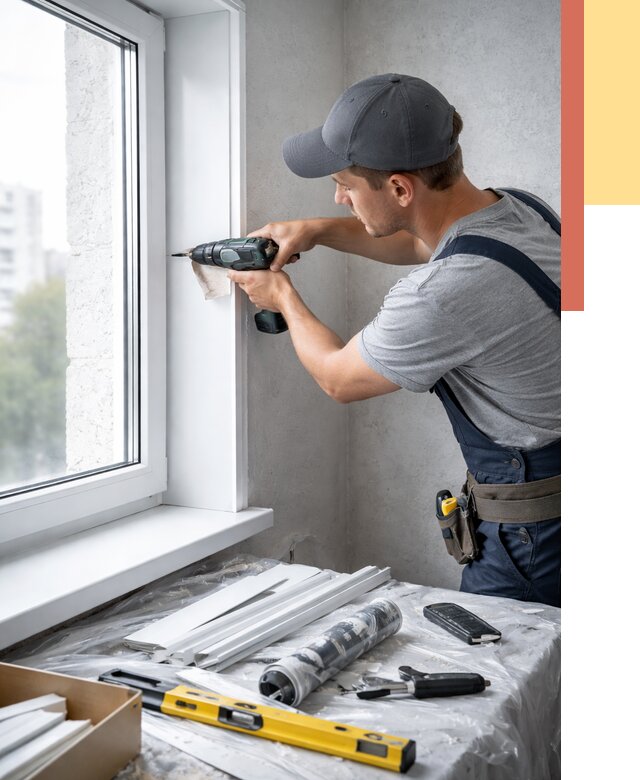 Установка пластиковых откосов в Каспийске от 2291 руб. | ОТДЕЛОЧНИК-Ксп монтаж, быстро и недорого