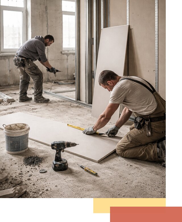 Кладка перегородок из ПГП под ключ в Каспийске