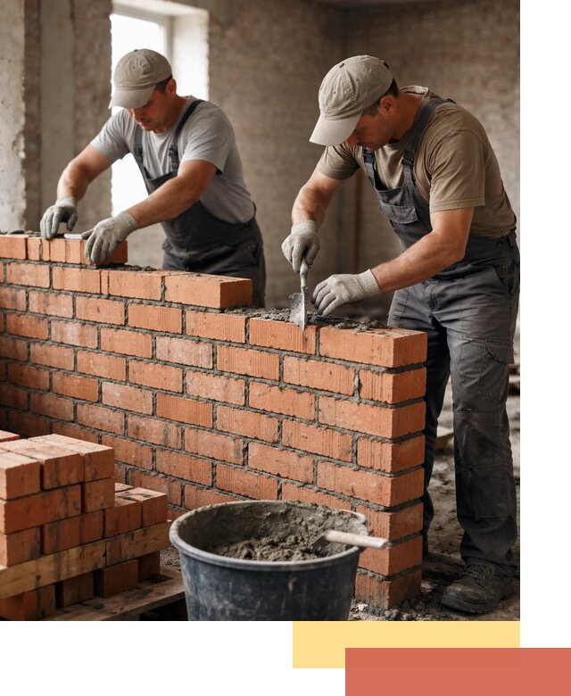 Кладка кирпичных перегородок под ключ в Каспийске