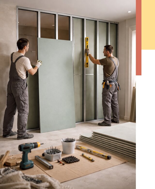 Перегородка из влагостойкого гипсокартона в Каспийске от 4887 руб. — монтаж под ключ | ОТДЕЛОЧНИК-Ксп