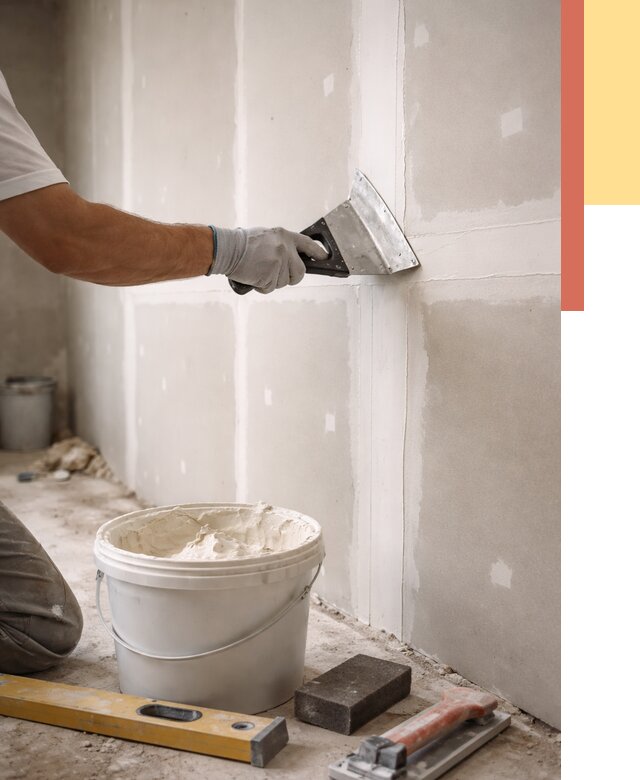 Шпаклевка перегородок из гипсокартона в Каспийске от 2545 руб. — услуги ОТДЕЛОЧНИК-Ксп