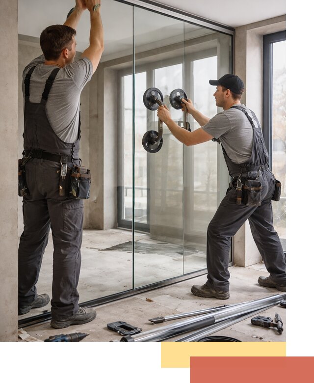 Цельностеклянные перегородки под ключ в Каспийске