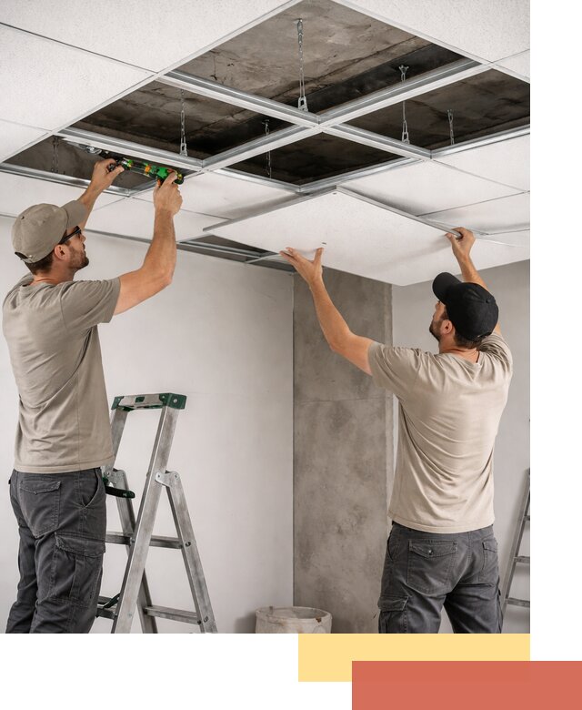 Монтаж потолка Армстронг под ключ в Каспийске