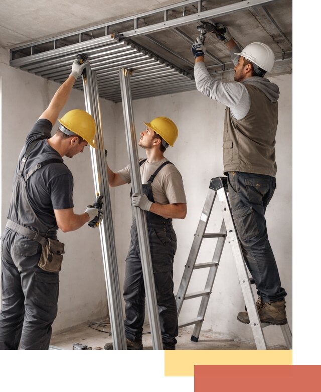 Монтаж реечного потолка под ключ в Каспийске