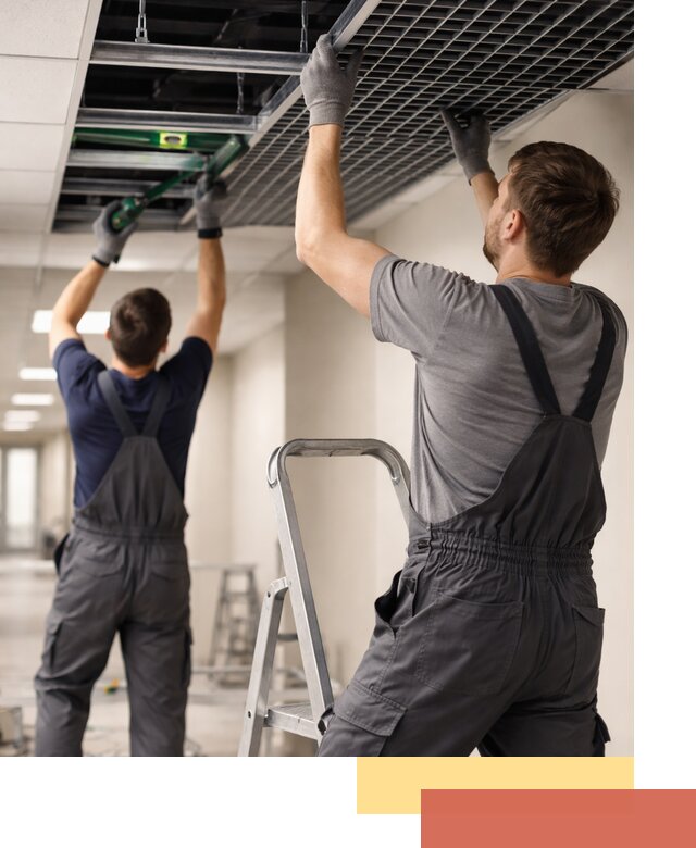 Монтаж потолка Грильято в Каспийске: установка под ключ качественно