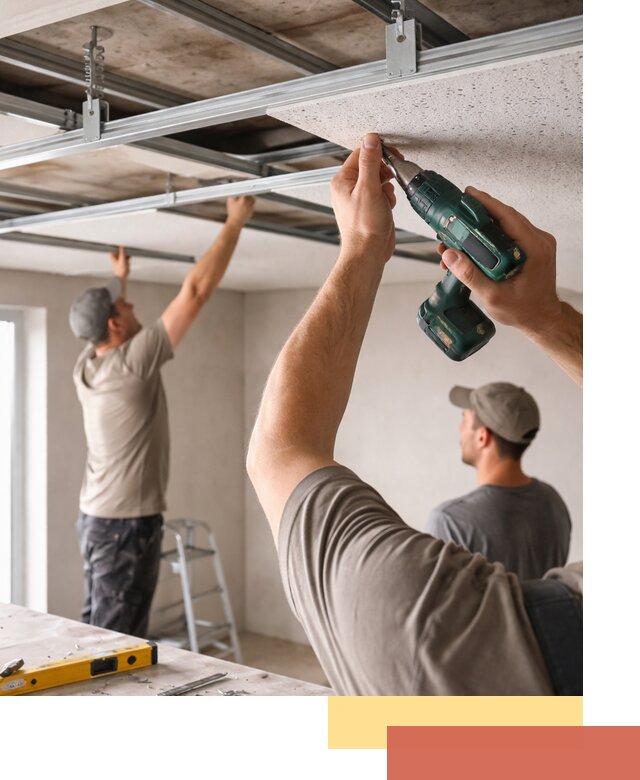 Монтаж акустического потолка в Каспийске под ключ