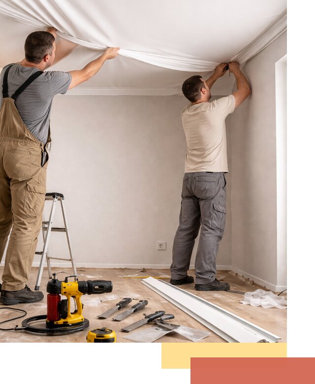 Монтаж ПВХ натяжного потолка в Каспийске качественно и быстро