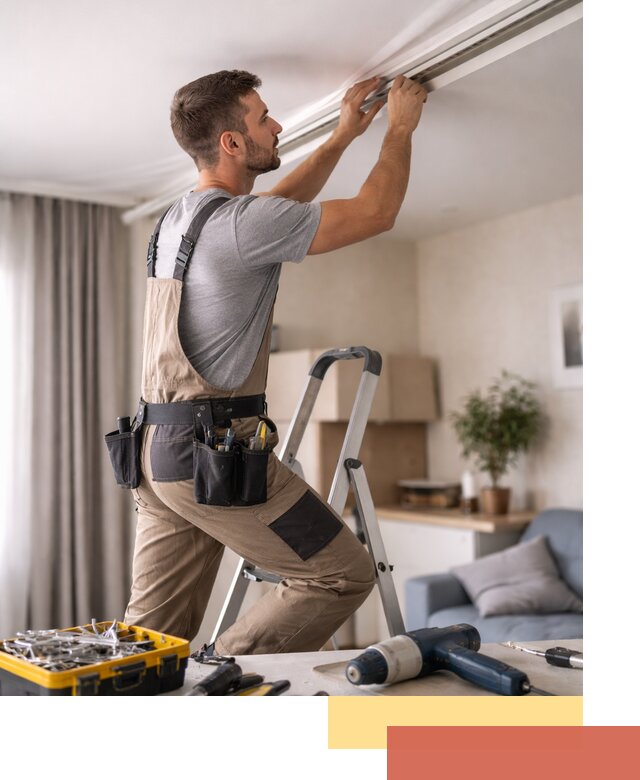 Ремонт натяжных потолков в Каспийске — качественно и оперативно