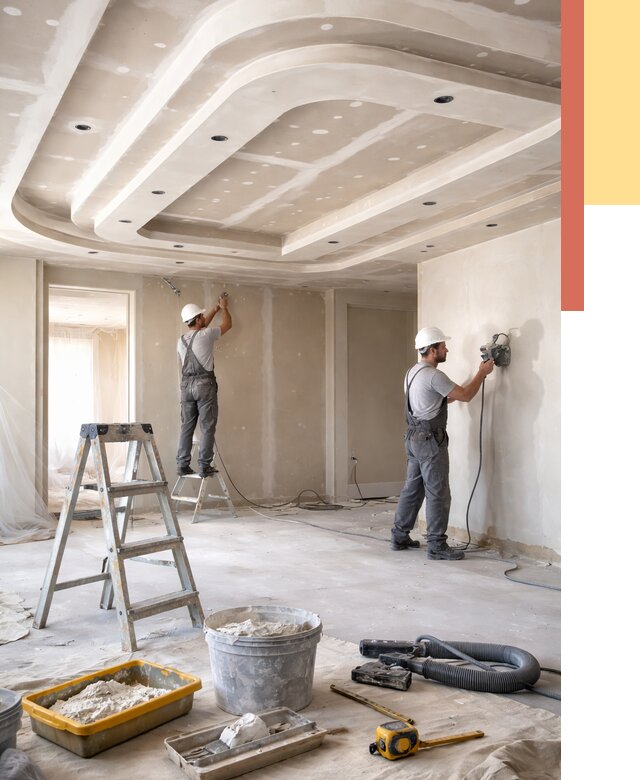 Многоуровневый потолок из гипсокартона в Каспийске от 764 руб. под ключ | ОТДЕЛОЧНИК-Ксп