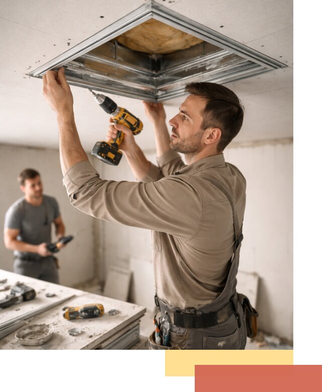 Монтаж люка в потолок из ГКЛ в Каспийске