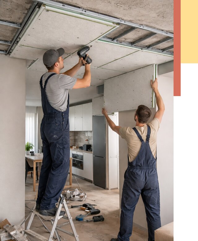 Шумоизоляция потолка панелями зипс в Каспийске от 1883 руб. под ключ | ОТДЕЛОЧНИК-Ксп